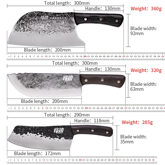 11-Piece Hand-Forged Butcher & Chef Knife Set with Sheaths – High Carbon Steel