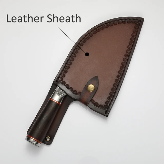 Premium Forged Carbon Steel Chef Knife with Sheath – Professional Kitchen Knife Lebanon