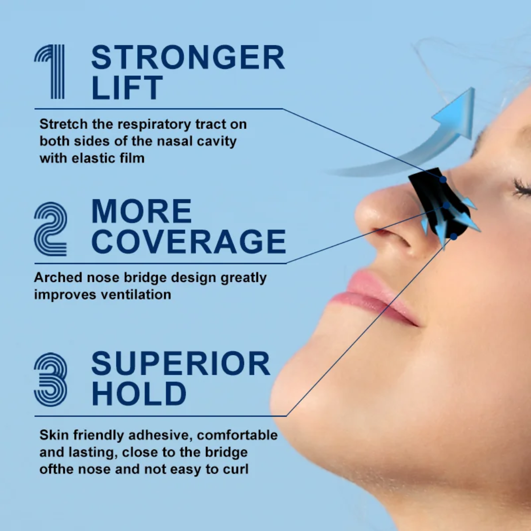 Breathe Easier with Our Advanced Nasal Strips Pack of 30 pieces