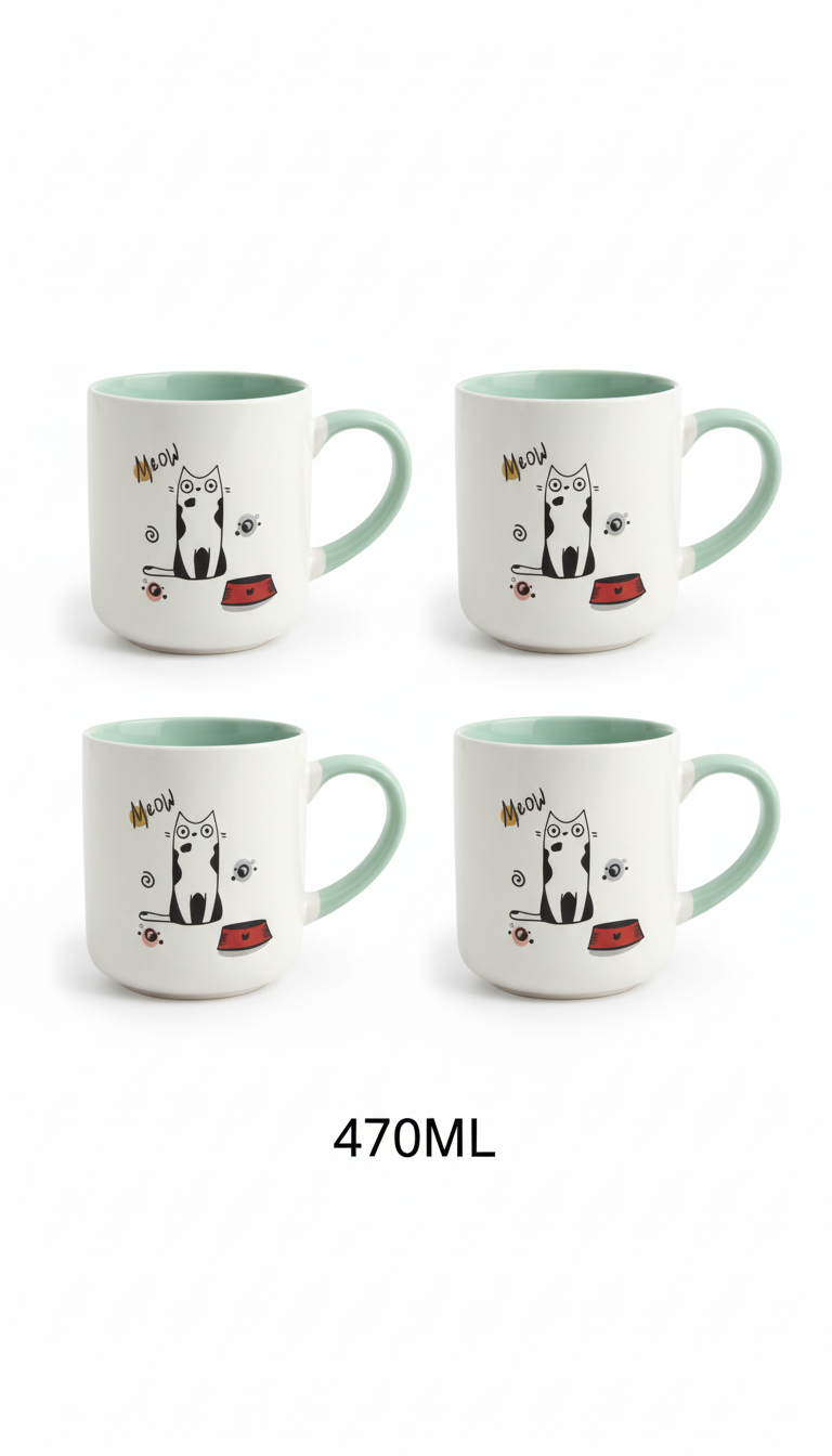 Whiskers & Warmth: The Purr-fect 470ML Cat Lover's Mug