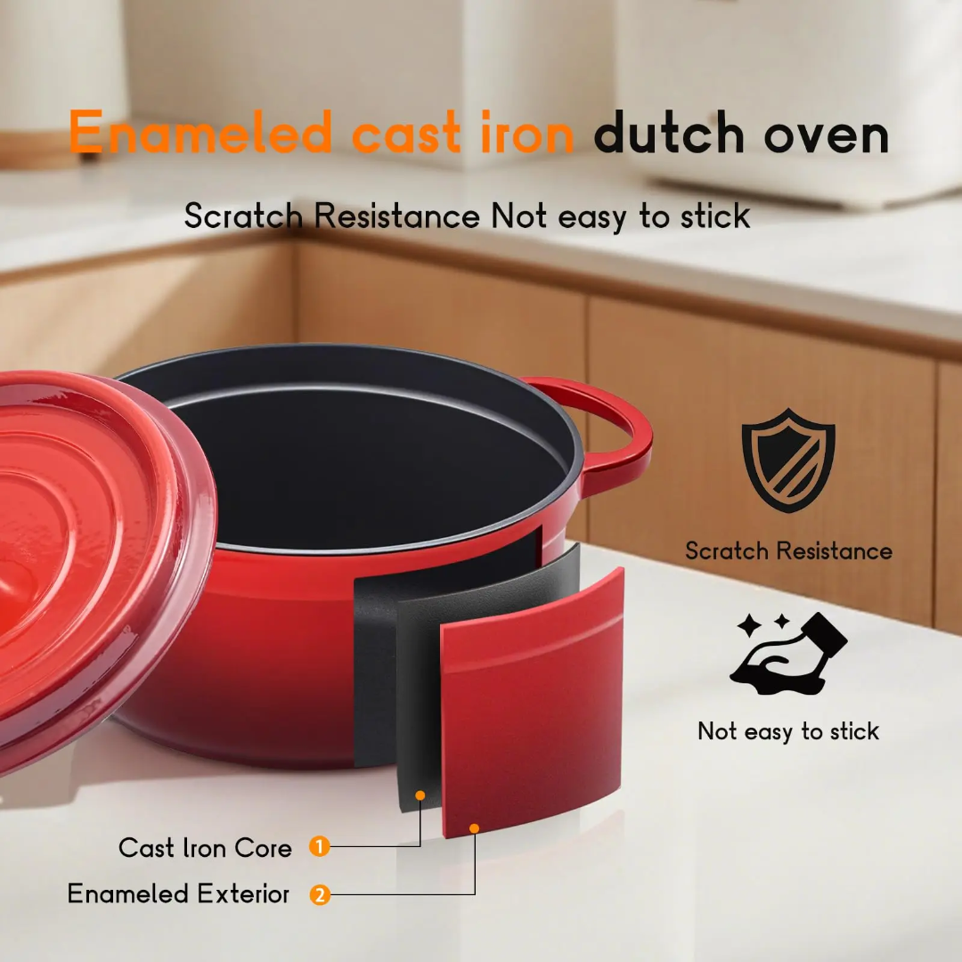 Enamel Cast Iron Pot – Cook with Love, Serve with Style , Welcome Home LB