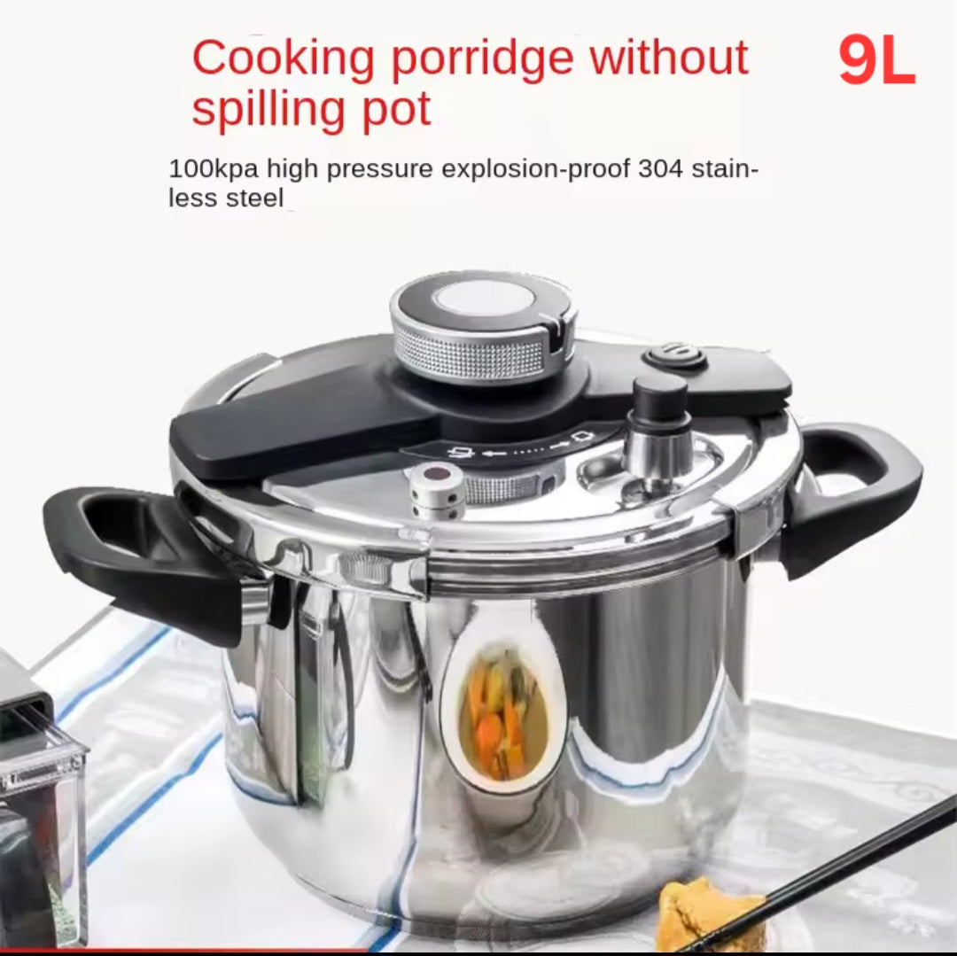 Stainless Steel Pressure Cooker – 8L & 9L | High-Quality, Durable Cookware