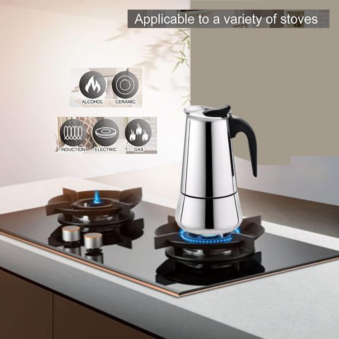 Moka Stainless Steel Coffee Maker