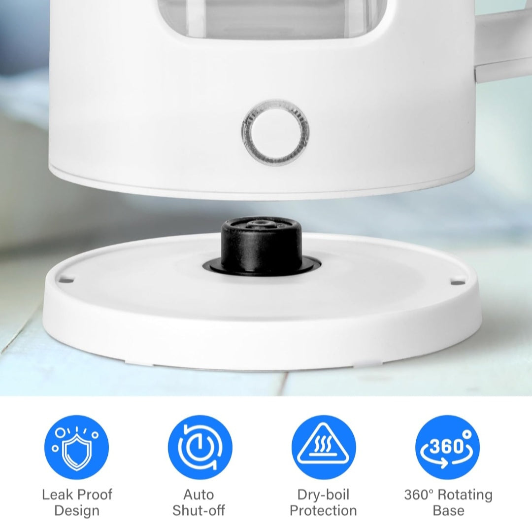 High-Quality Electric Kettle Health Pot – Green, White, Black Visual Design