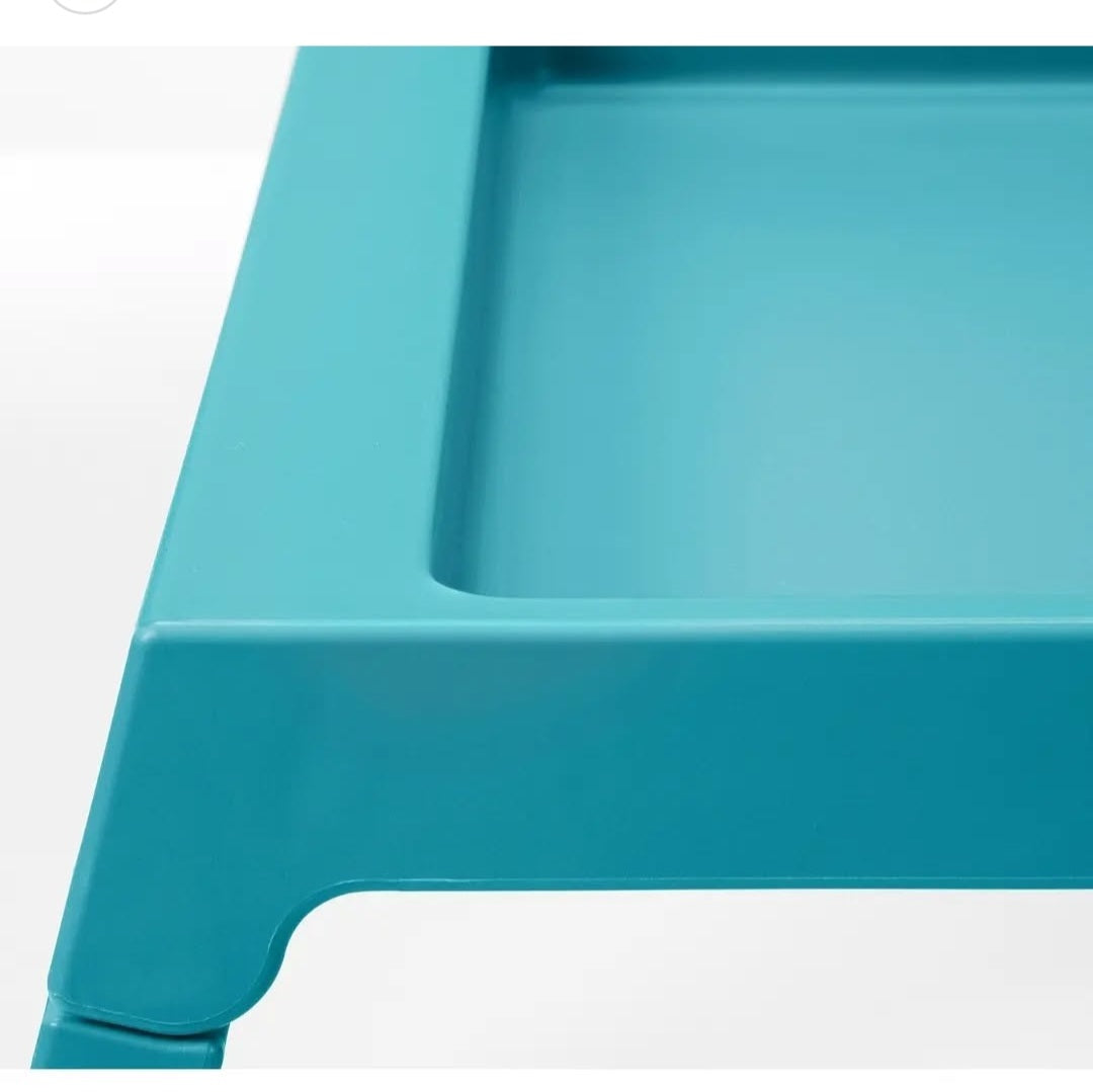 IKEA Bed Tray – Turquoise & White
