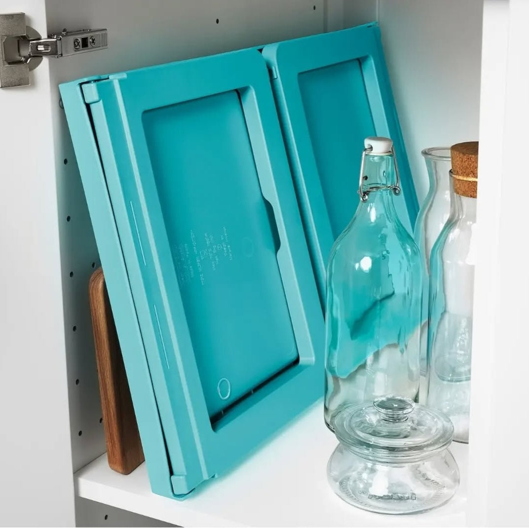 IKEA Bed Tray – Turquoise & White