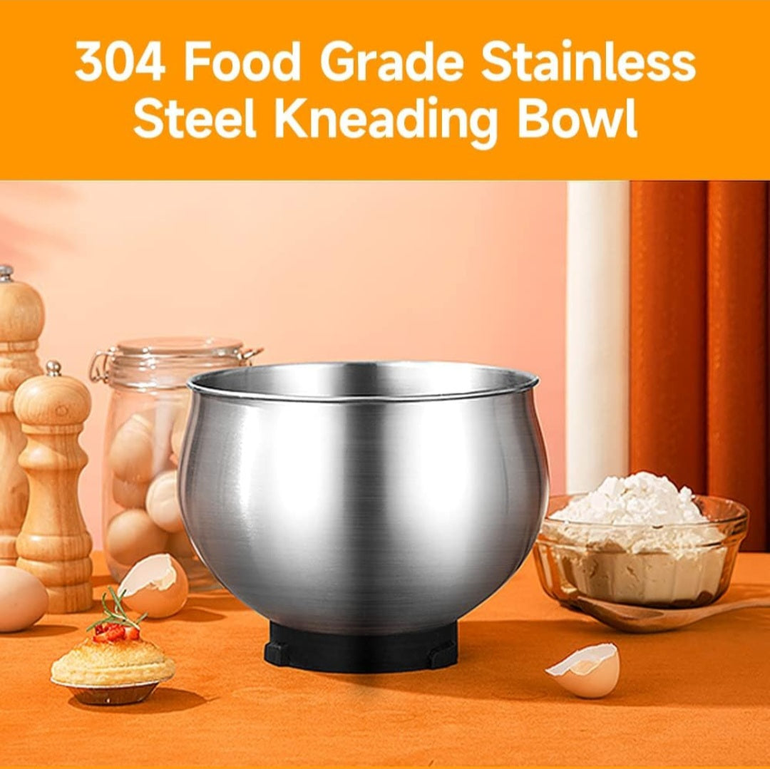 Cook Machine Household Mini Dough Mixer 6 Speed Super Large Digital Display LCD 6L Stainless Steel Bowl Noise Small Automatic Kneading Mixer Electric Egg Beater