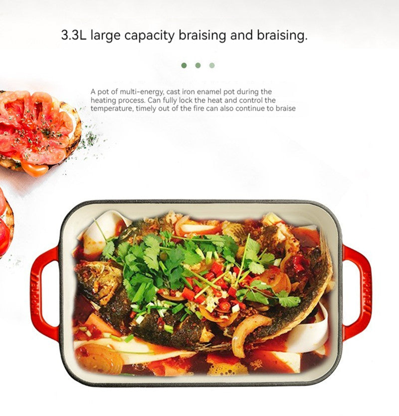 Enamel Cast Roasting Pan