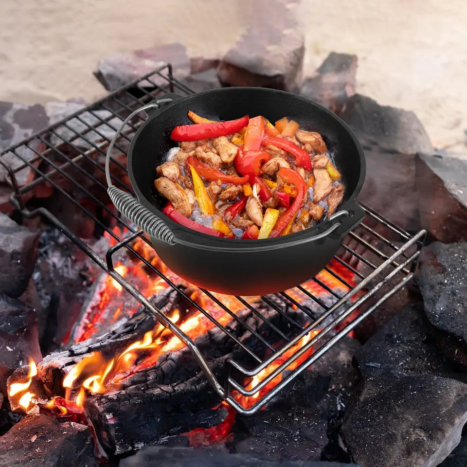 High-Quality Cast Iron Dutch Oven with Lid – 12L Capacity
Perfect for Deep Frying, Searing, Baking & Outdoor Cooking