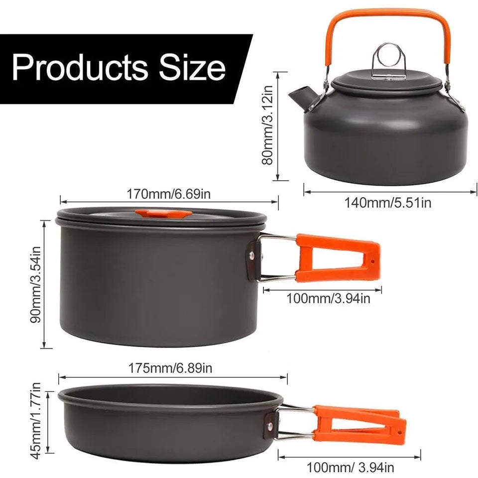 All-in-One Camping Cookware Set | Lightweight Outdoor Mess Kit