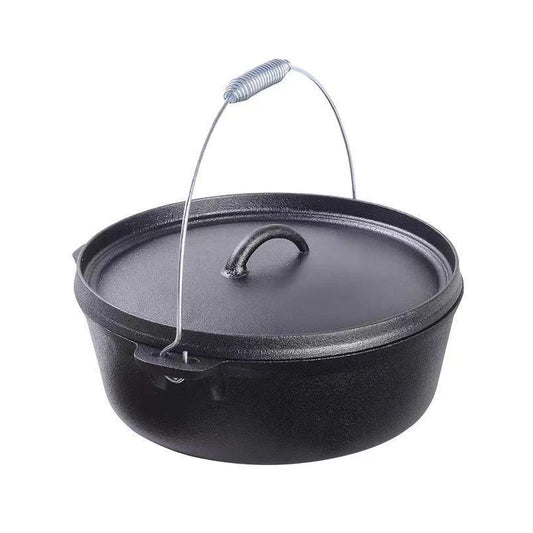 High-Quality Cast Iron Dutch Oven with Lid – 12L Capacity
Perfect for Deep Frying, Searing, Baking & Outdoor Cooking