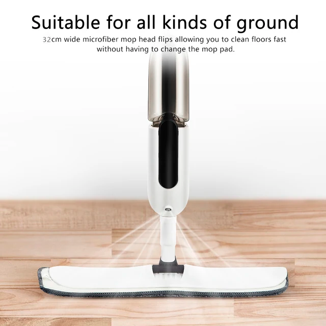 Wet Spray Mop – Quick & Easy Floor Cleaning with Built-In Refillable Bottle