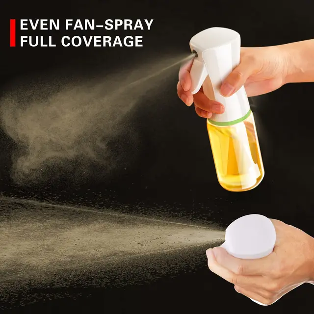 300ml Oil Sprayer for Kitchen Cooking, Oil Dispenser Glass Bottle.