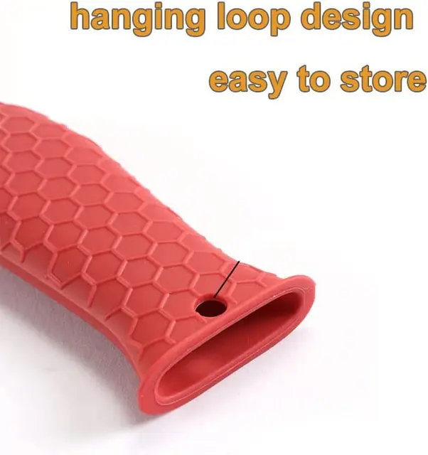 Non-Slip Silicone Hot Handle Holder – Heat-Resistant Grip for Cast Iron Skillets, frying pans