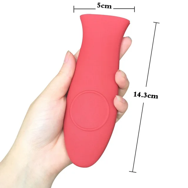 Non-Slip Silicone Hot Handle Holder – Heat-Resistant Grip for Cast Iron Skillets, frying pans
