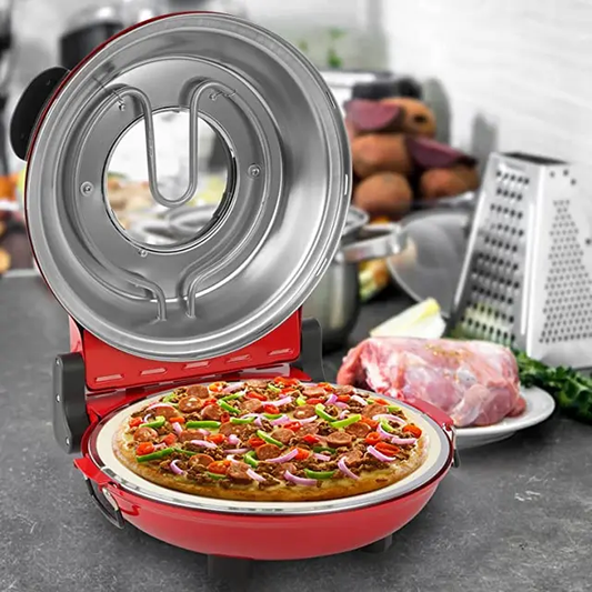 Electric Pizza Oven with Ceramic Stone Plate – Handmade Italian Style | 31cm Diameter