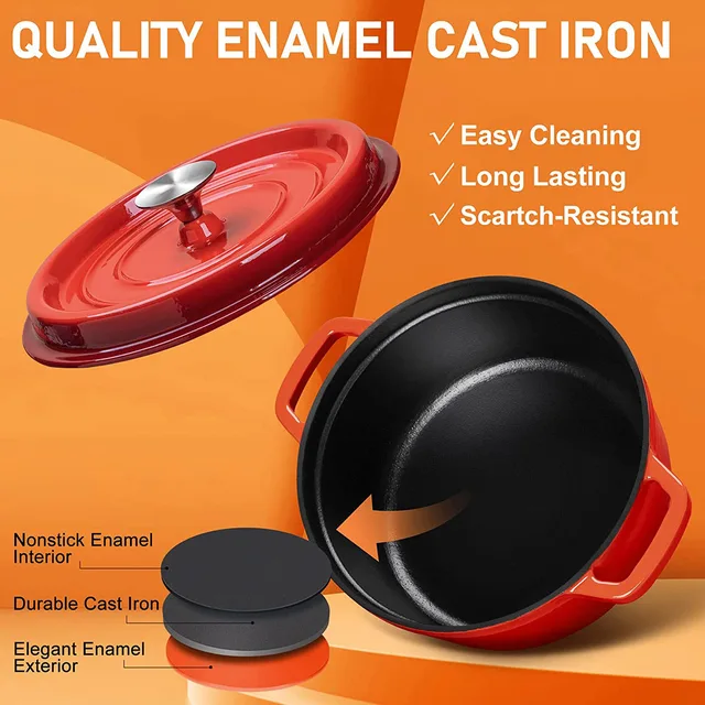 Enamel Cast Iron Pot