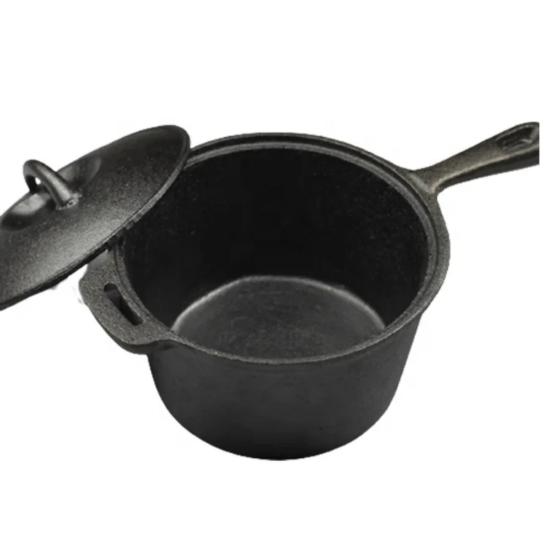 Cast Iron Preseasoned 0il Soup pot deep Fryer