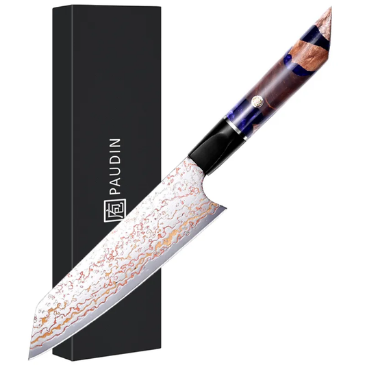Luxury & premium VG-1 Damascus Steel 67 layers Gyuto Knife with Copper pattern and Resin Handle