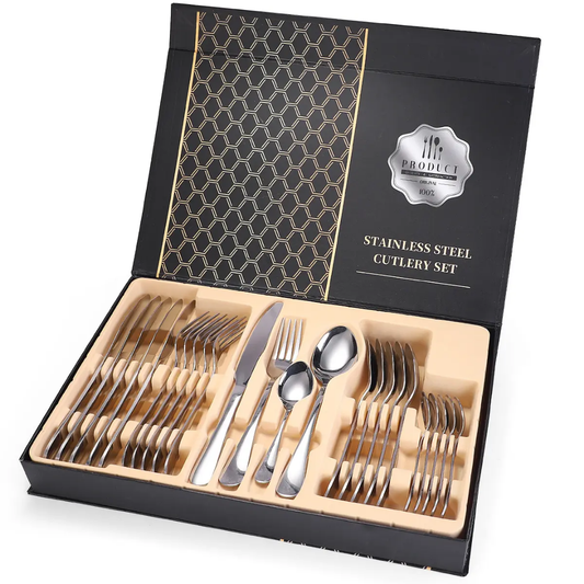 24-piece cutlery set:Luxury Stainless Steel Cutlery Set – 24 Pieces