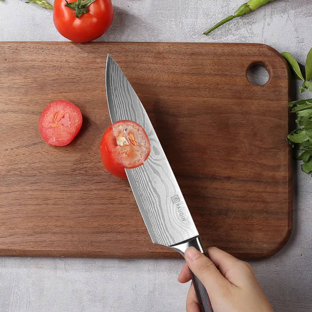 AMZ Best Seller 8 Inch Chef's Knife – Pakkawood Handle & Stainless Steel Blade
