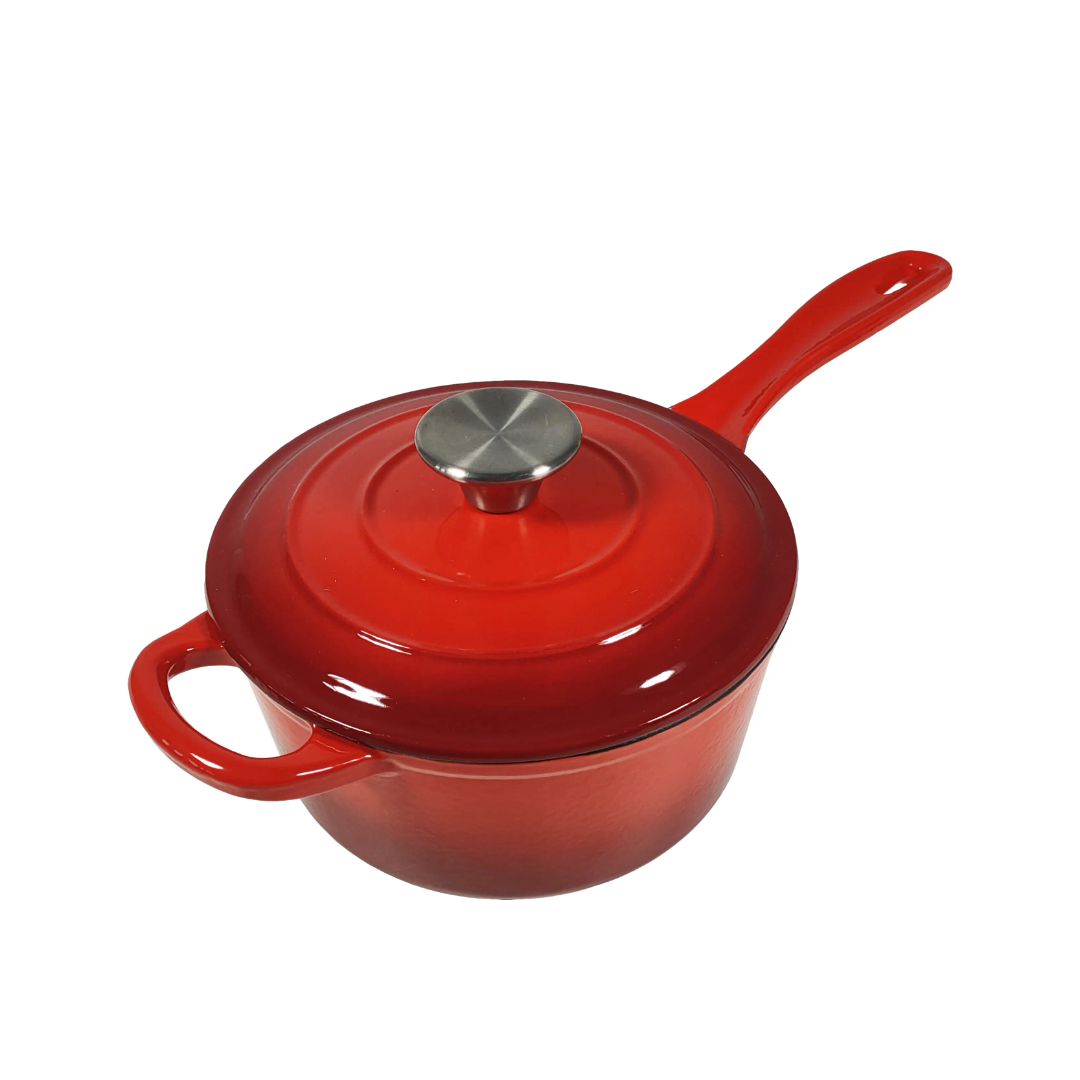 Smartpan Enamel Cast Iron Red Sauce Pan – 19cm