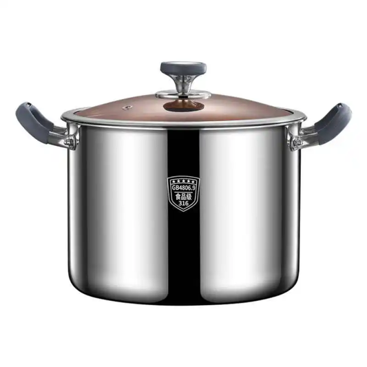 KENGQ 316 Stainless Steel cooking and  Soup Pot 34cm / 2.5MM