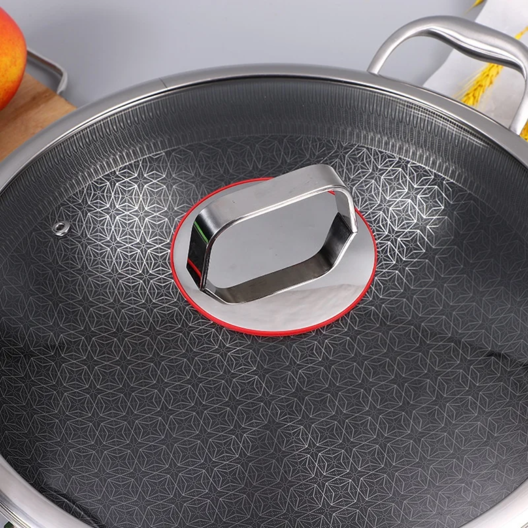 316 SUS Super Quality Wok – Available in 3 Sizes: 32cm, 34cm, 36cm