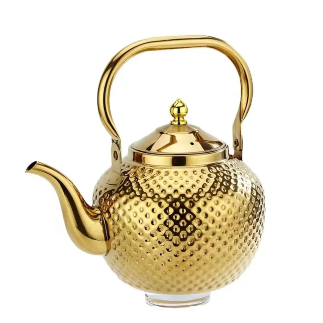 Brew your tea in style with this elegant Stainless Steel Teapot