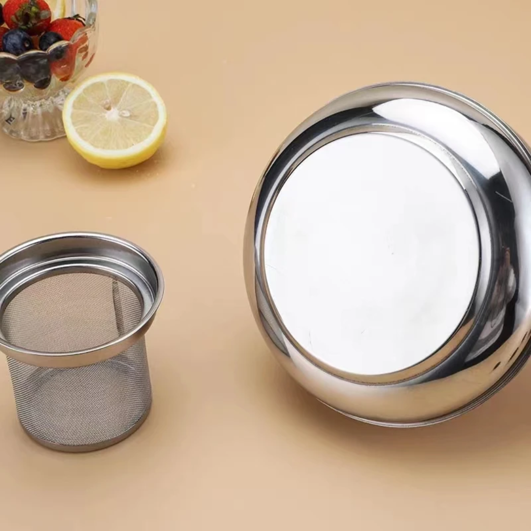 Brew your tea in style with this elegant 1.5L Stainless Steel Teapot