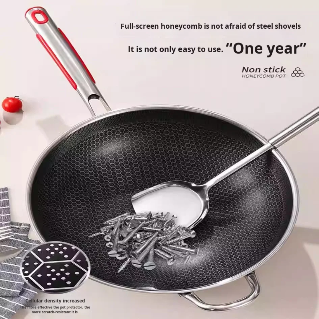 316 SUS Super Quality Wok – Available in 3 Sizes: 32cm, 34cm, 36cm