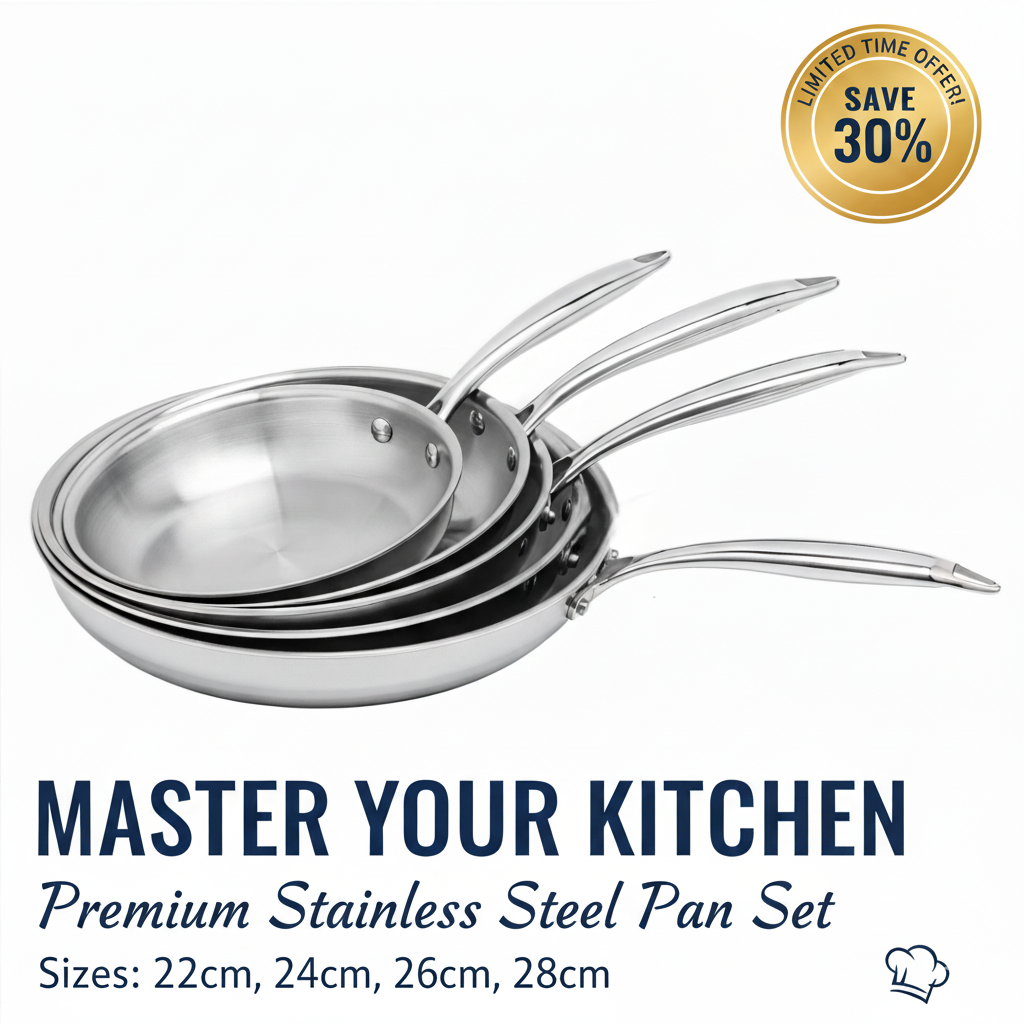 Premium stainless steel set of 4 Pcs Adorable for your kitchen