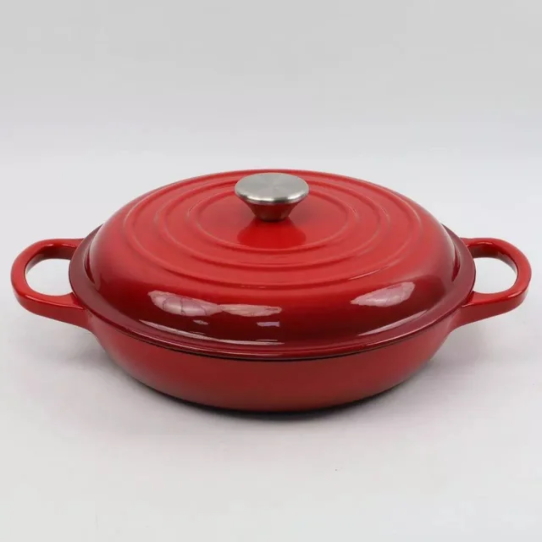 Enameled Cast Iron Dutch Oven Casserole with Lid