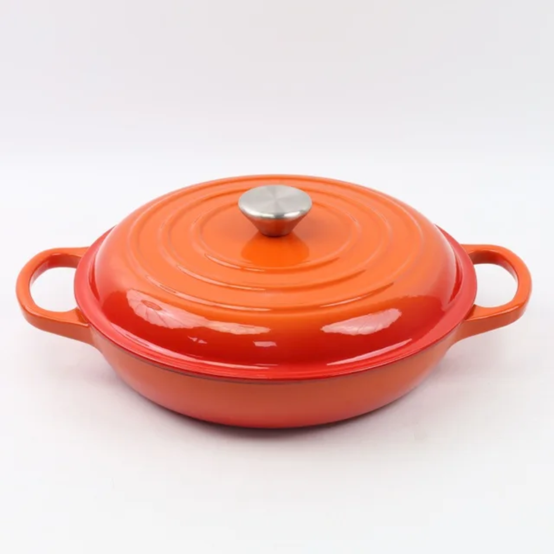 Enameled Cast Iron Dutch Oven Casserole with Lid