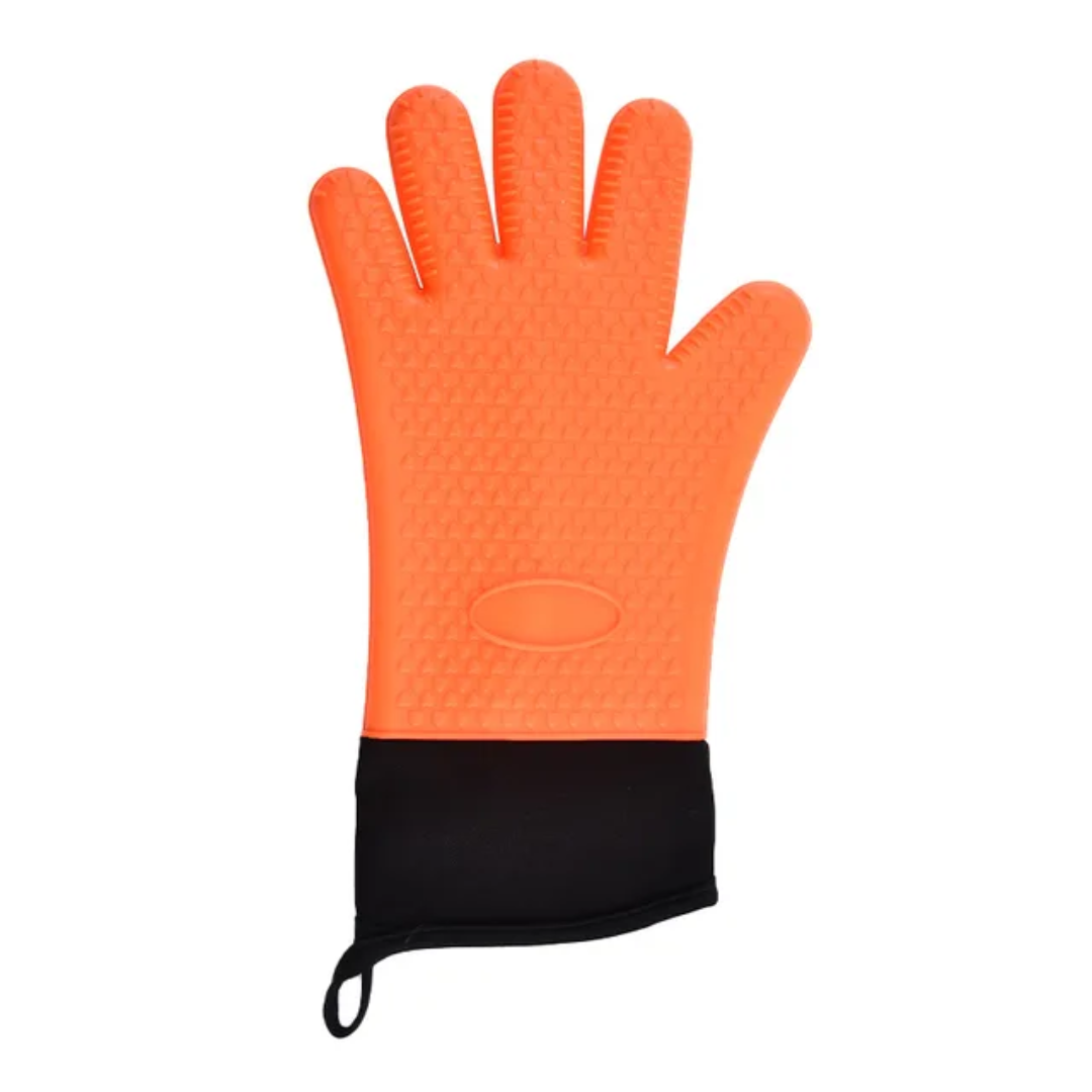 Grill Gloves & Oven Mitts Heat-Resistant  – Silicone Cooking & BBQ Glove for Kitchen and Outdoor Grilling