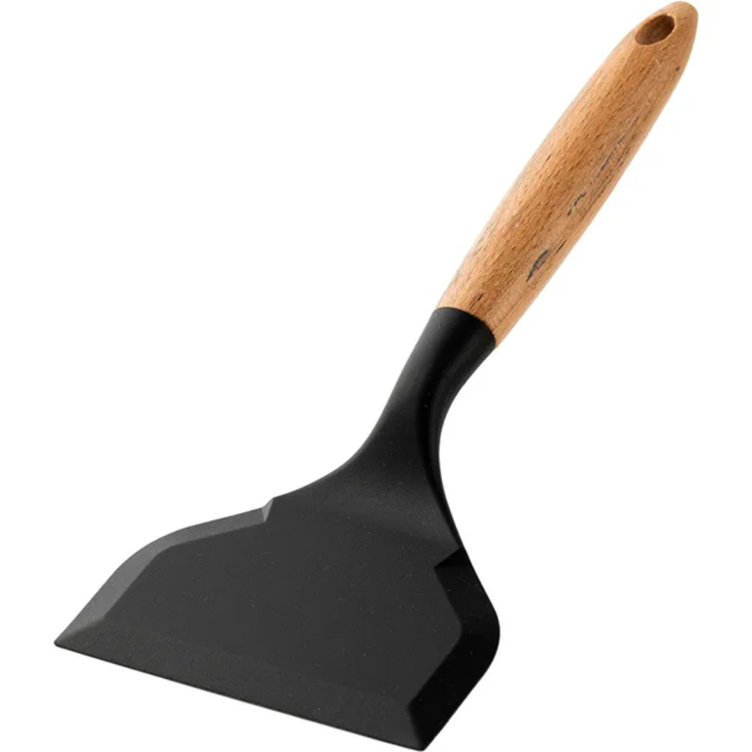 Premium Silicone Spatula – Heat-Resistant & Non-Stick Natural Wood in Multiple Colours