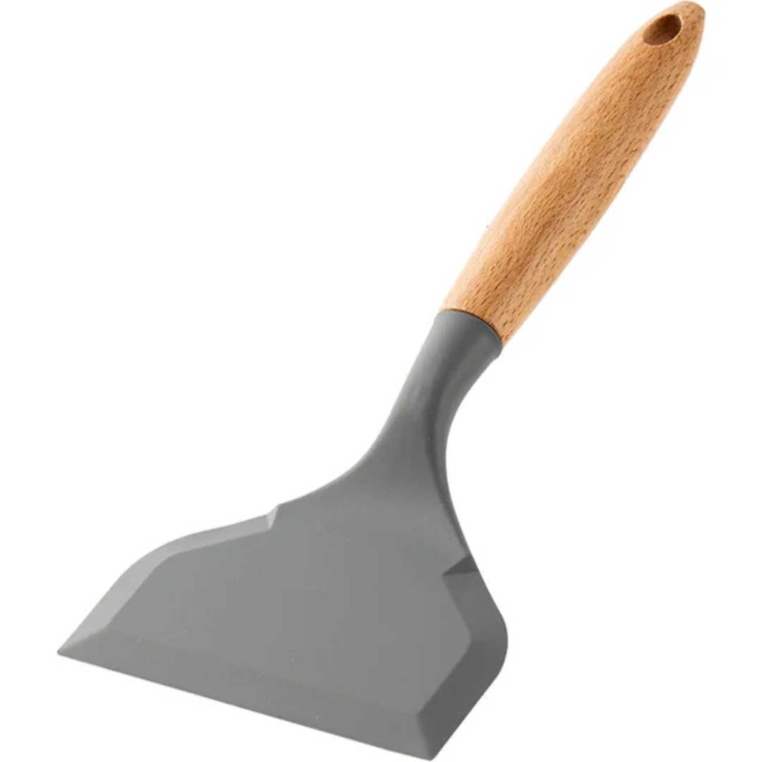 Premium Silicone Spatula – Heat-Resistant & Non-Stick Natural Wood in Multiple Colours