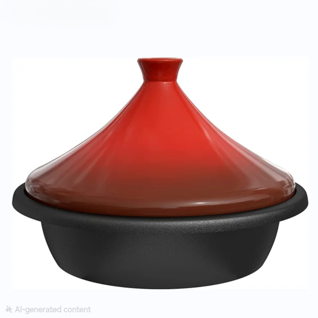 Cast Iron & Ceramic Tagine 30cm – Authentic Moroccan Cooking Pot Lebanon