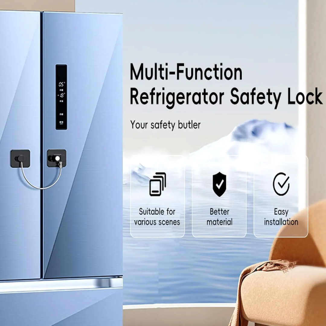 Cabinet Lock - Child Safety Fridge Lock – Keep Little Hands Out