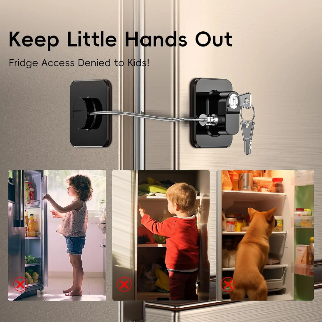 Cabinet Lock - Child Safety Fridge Lock – Keep Little Hands Out