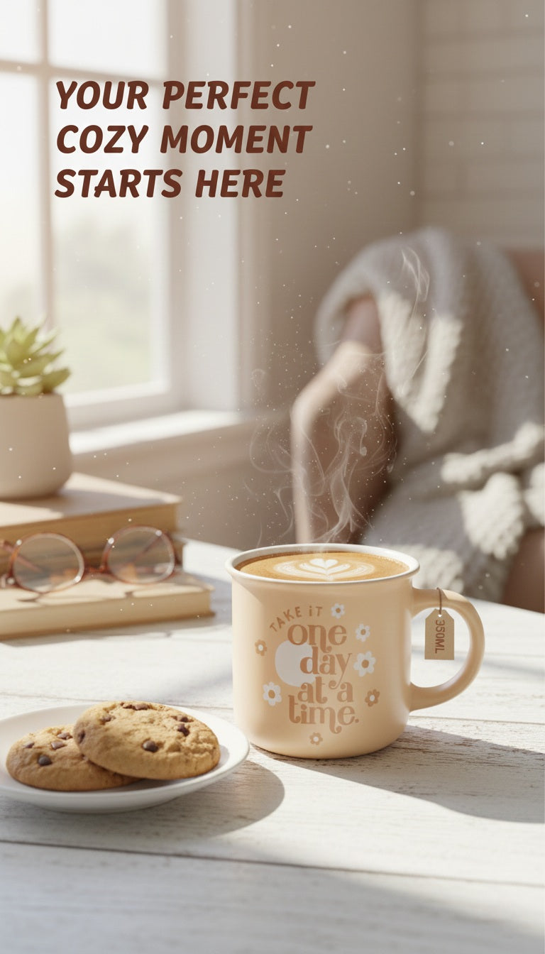 Take It One Day At A Time" Inspirational Mug 350ML