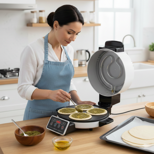 Electric Arabic Bread Maker – Non-Stick with Adjustable Temperature (40cm )