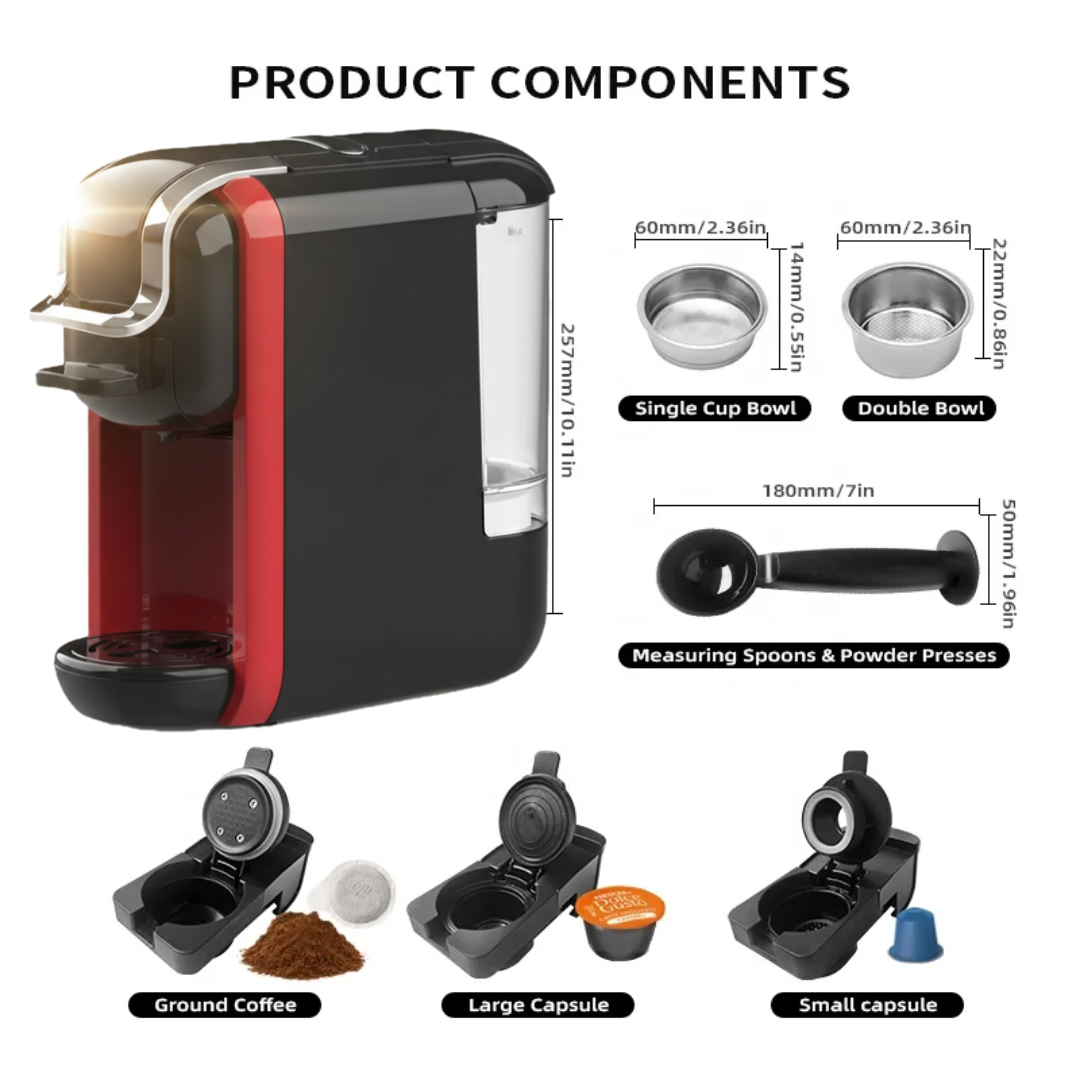 Espresso 20 Bar Multi-Capsule Electric Coffee Maker |Vpresso