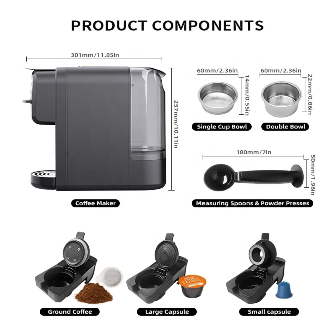 Epresso 20 Bar Multi-Capsule Electric Coffee Maker