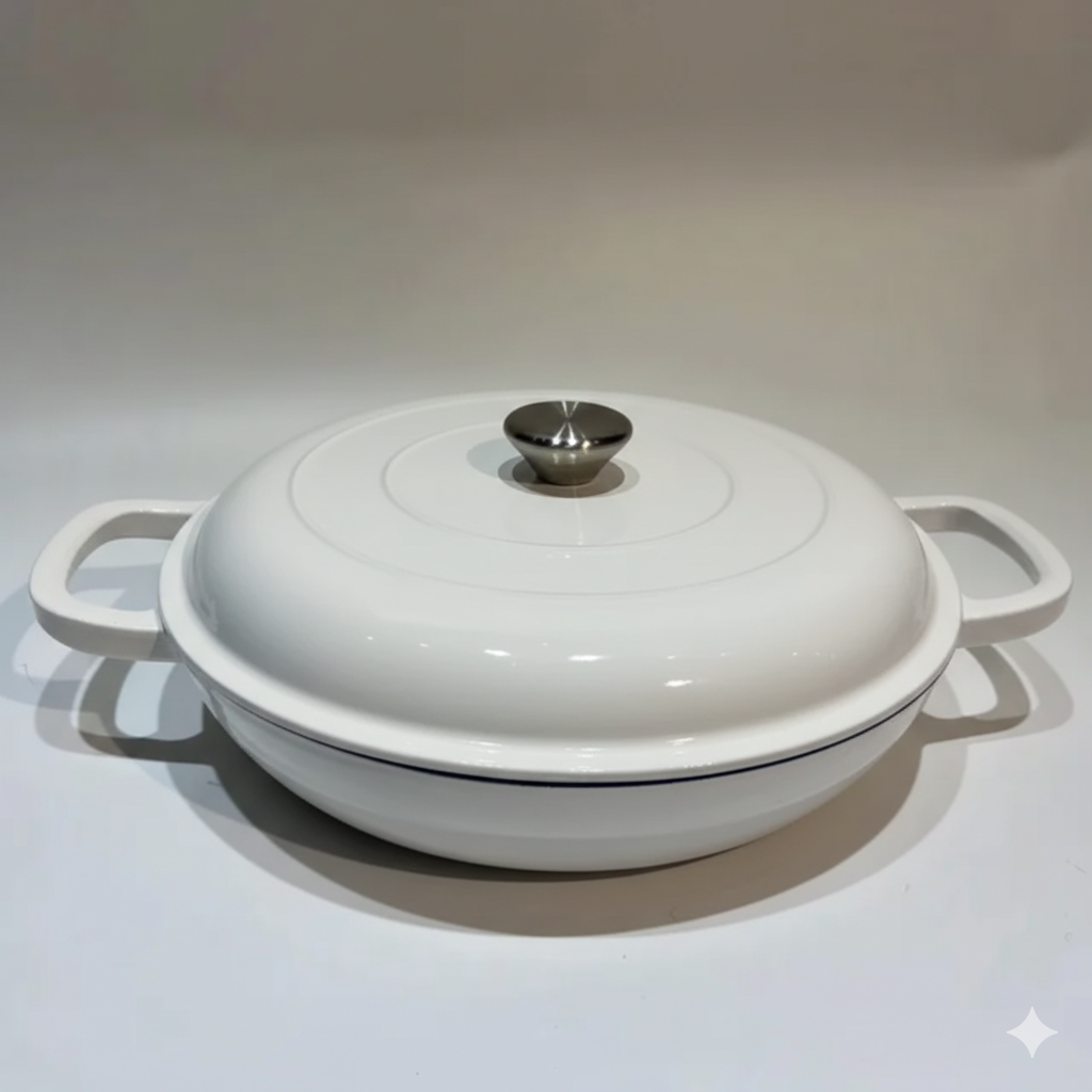 Enameled Cast Iron Dutch Oven Casserole with Lid