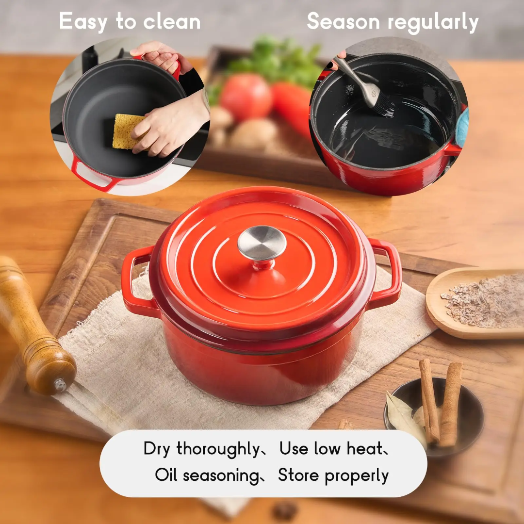 Enamel Cast Iron Pot – Cook with Love, Serve with Style , Welcome Home LB