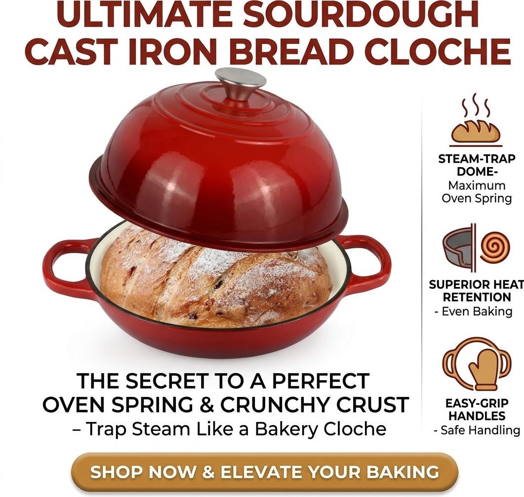 Premium Cast Iron Bread Oven | The Ultimate Sourdough Dutch Oven