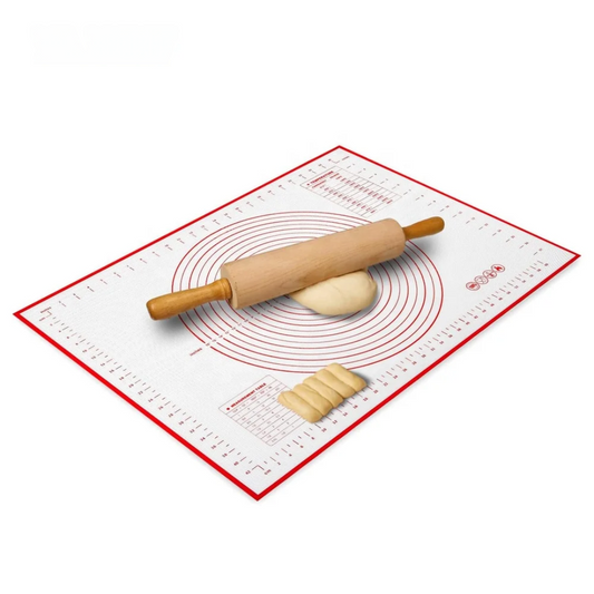Extra Large Silicone Baking Mat (60x40cm) | Non-Stick Dough Rolling & Kneading Sheet with Glass Fiber