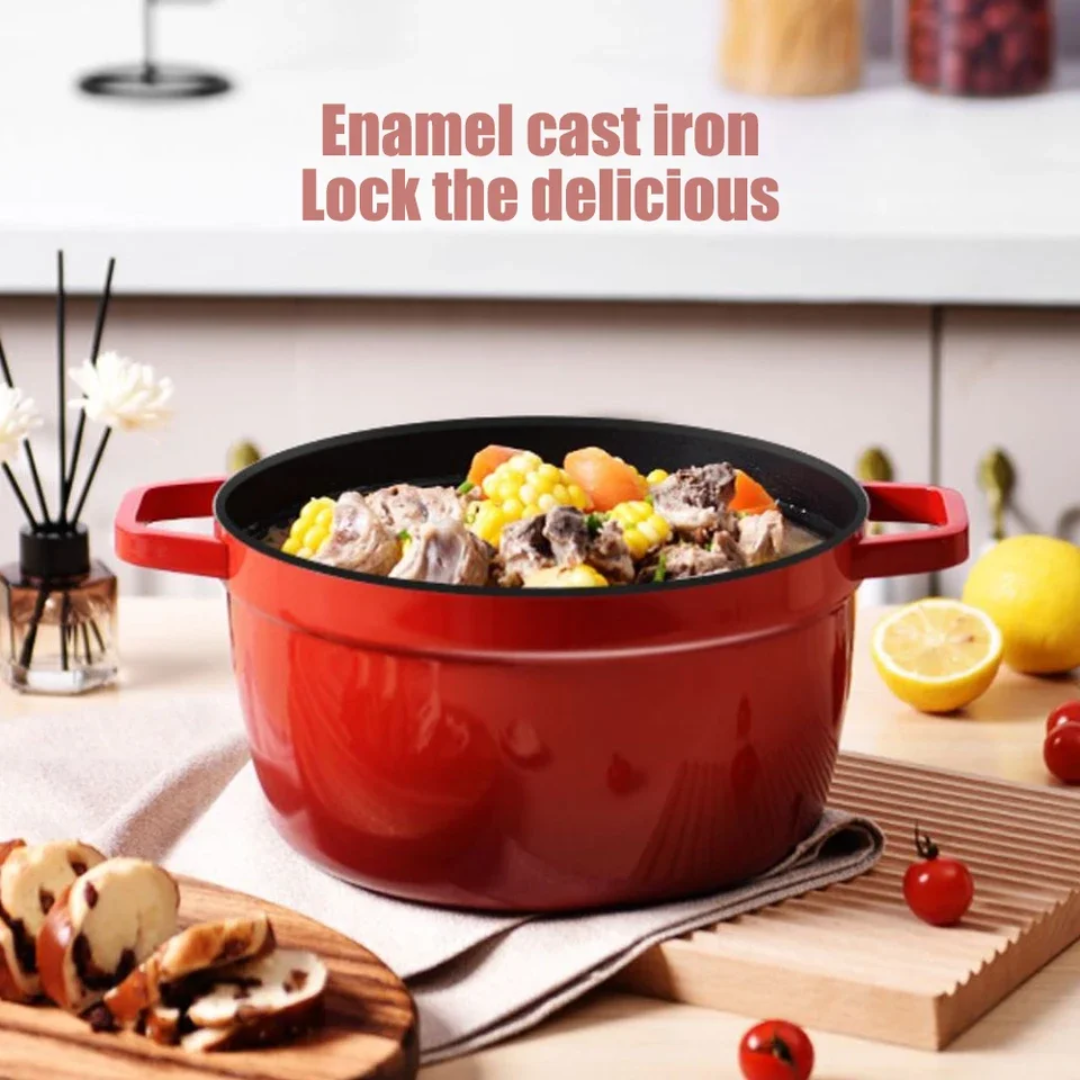 Enamel Cast Iron Pot – Cook with Love, Serve with Style , Welcome Home LB