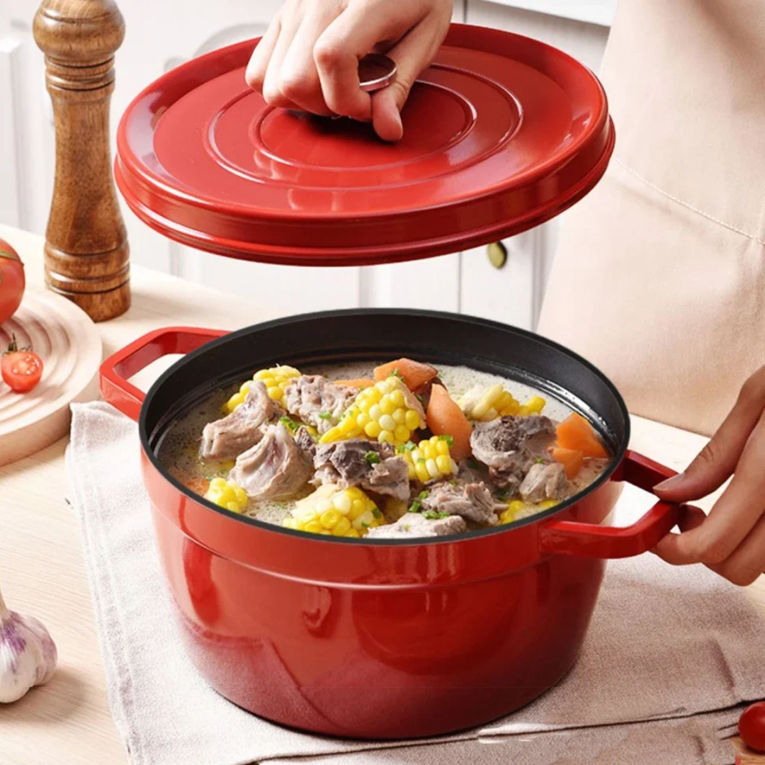 Enamel Cast Iron Pot – Cook with Love, Serve with Style , Welcome Home LB